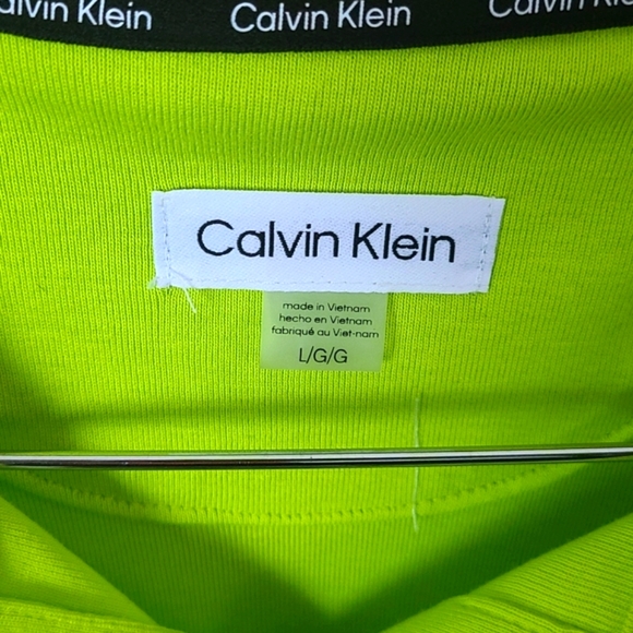 Calvin Klein Polo Dress - Lime green, Size L - Picture 2 of 4